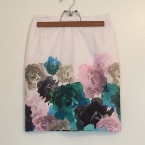 H&M floral pencil skirt